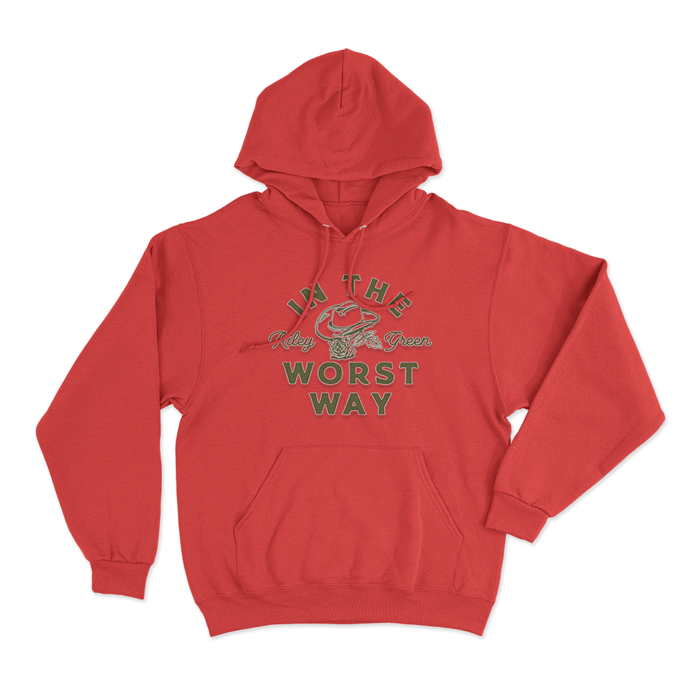 In The Worst Way Hoodie Red In The Worst Way Hoodie Red