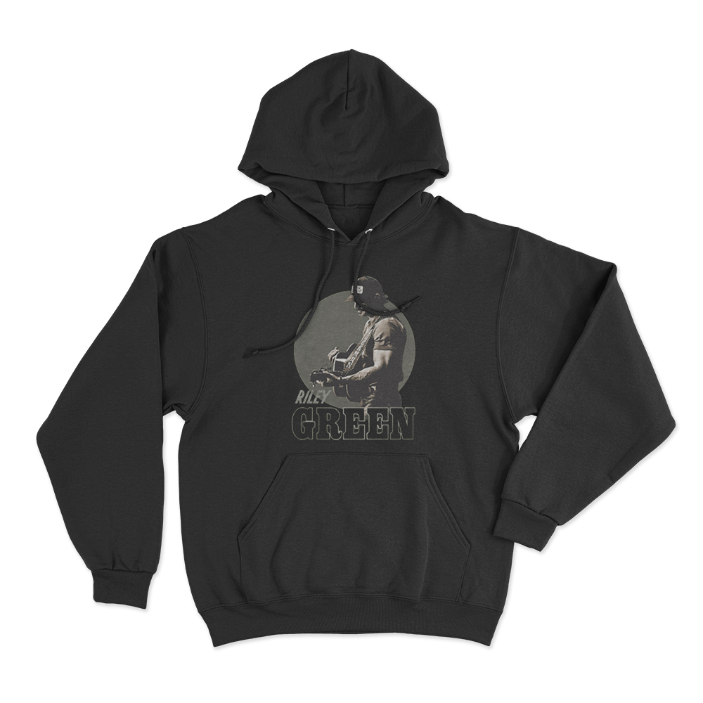Riley Green Guitarist Hoodie Black Riley Green Guitarist Hoodie Black