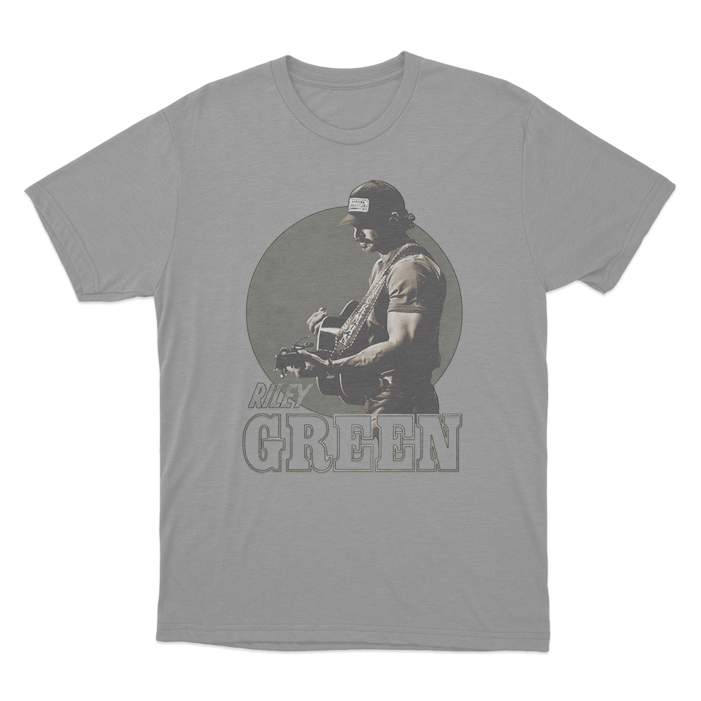 Riley Green Guitarist T Shirt Grey Riley Green Guitarist T Shirt Grey