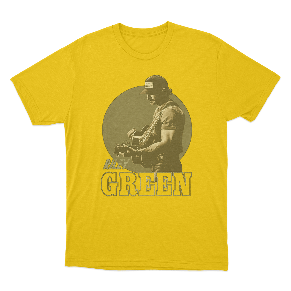 Riley Green Guitarist T Shirt Yellow Riley Green Guitarist T Shirt Yellow